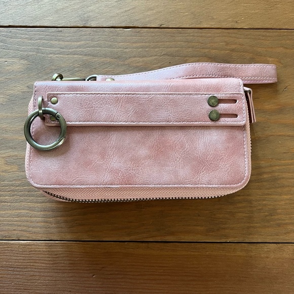 Multifunction Premium PU Leather Card Slot Wallet Phone Case in Pink - Picture 4 of 8